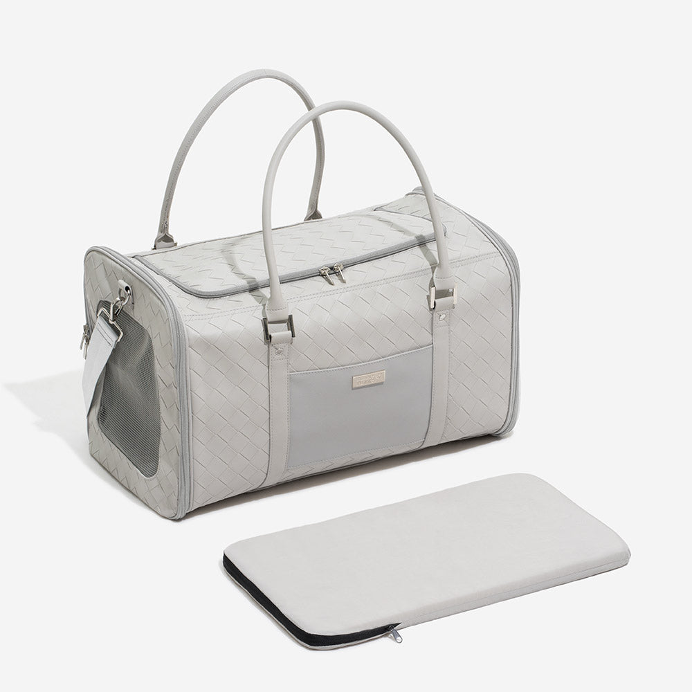 Luxury Multi-Functional Breathable Woven Leather Pet Carrier – The City Companion