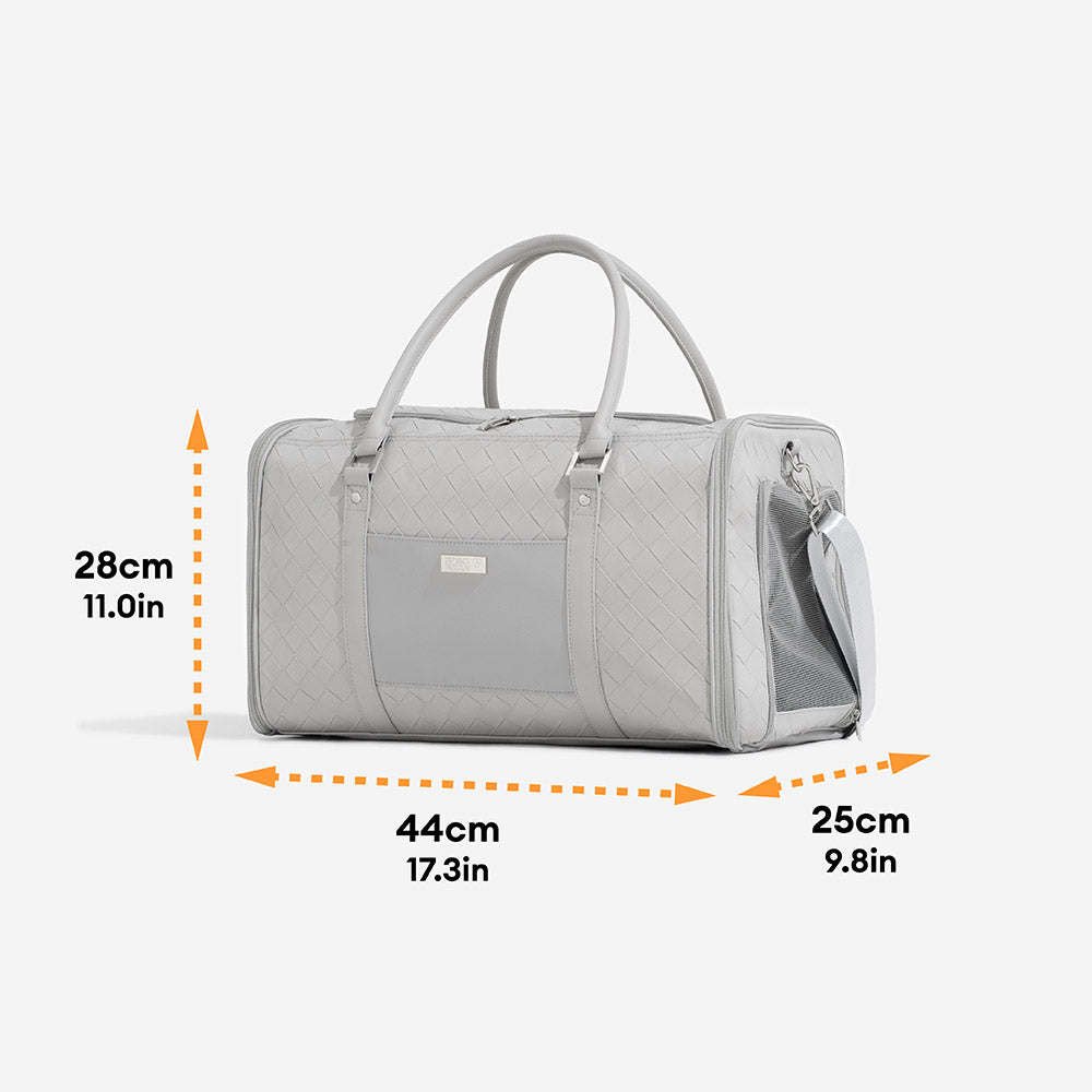 Luxury Multi-Functional Breathable Woven Leather Pet Carrier – The City Companion