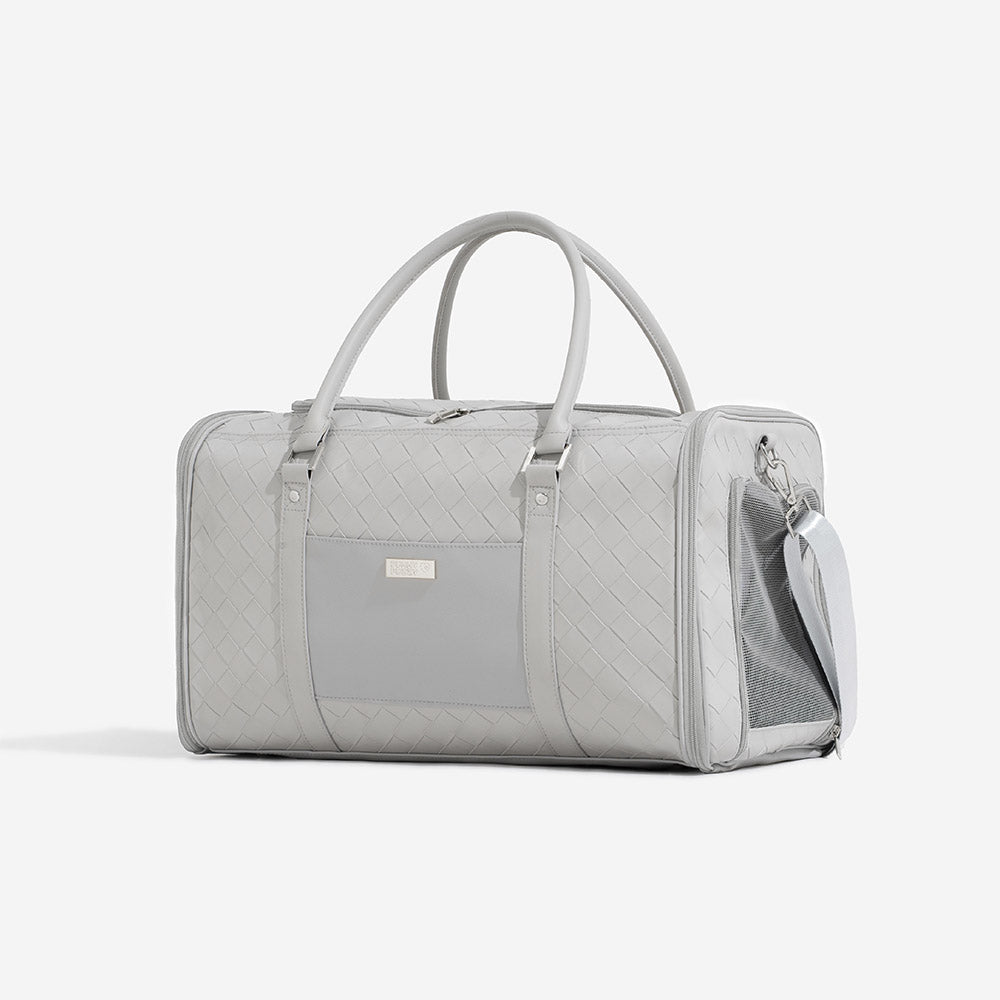 Luxury Multi-Functional Breathable Woven Leather Pet Carrier – The City Companion