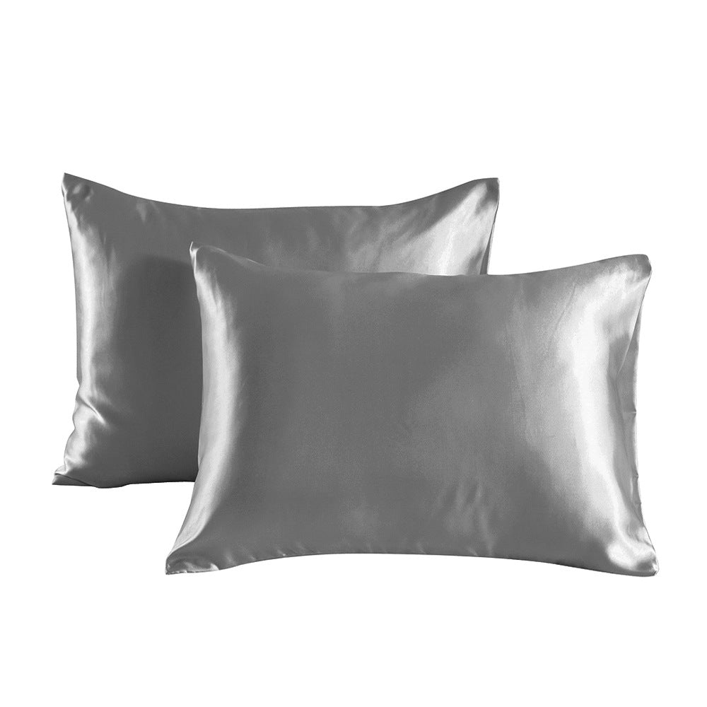 Luxuriöses, weiches, hautfreundliches Stoff-Satin-Kissenbezug-Set