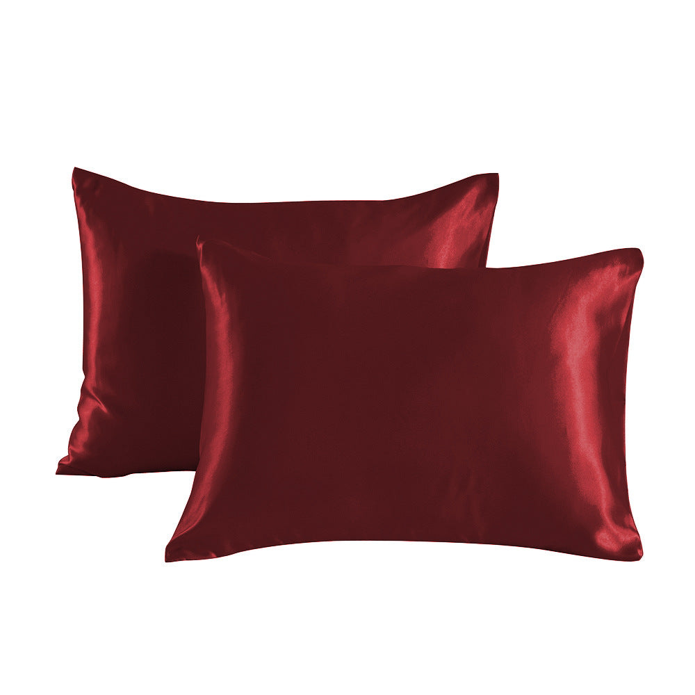 Luxuriöses, weiches, hautfreundliches Stoff-Satin-Kissenbezug-Set