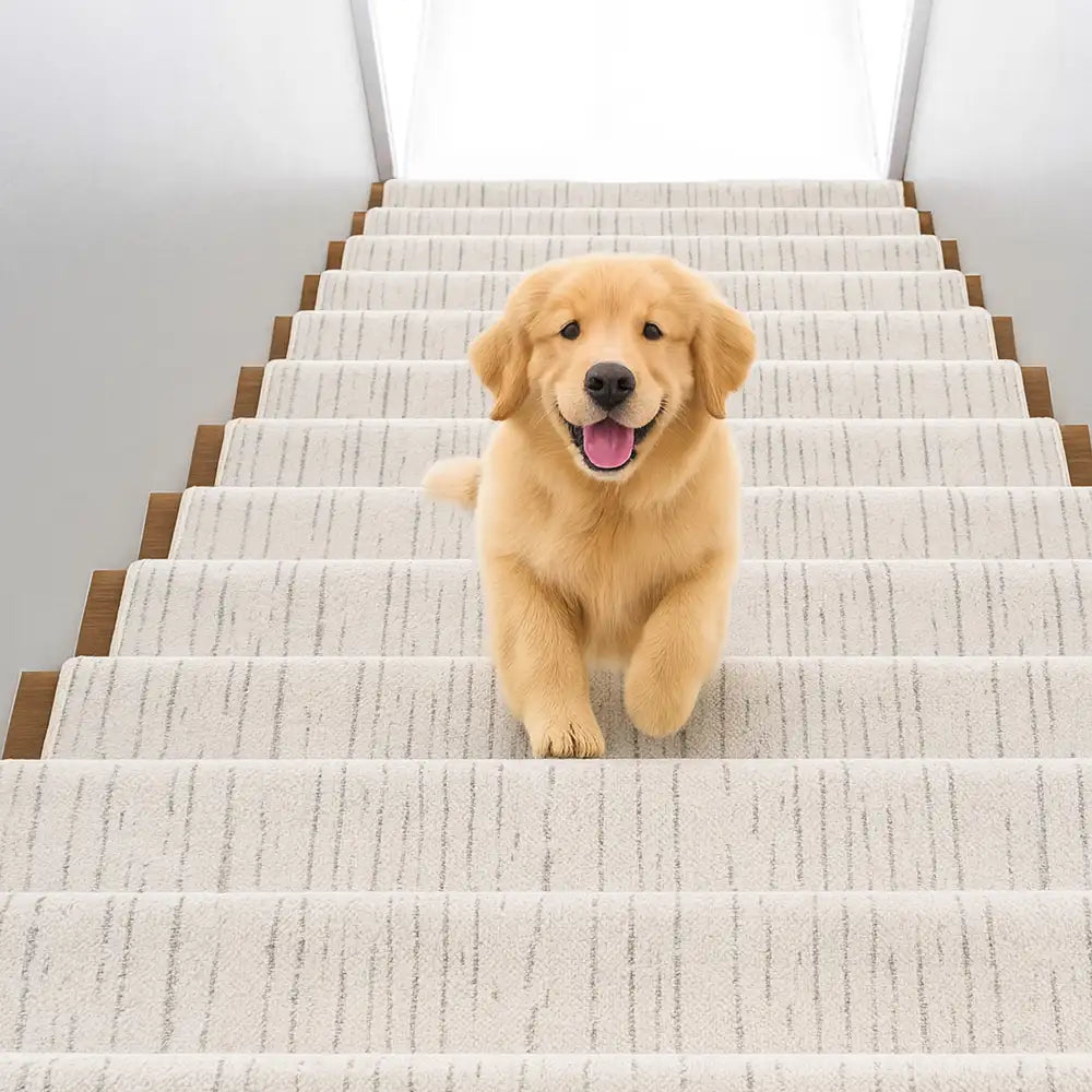 Marble Tufted Thick and Soft Bullnose Non Slip Stair Treads