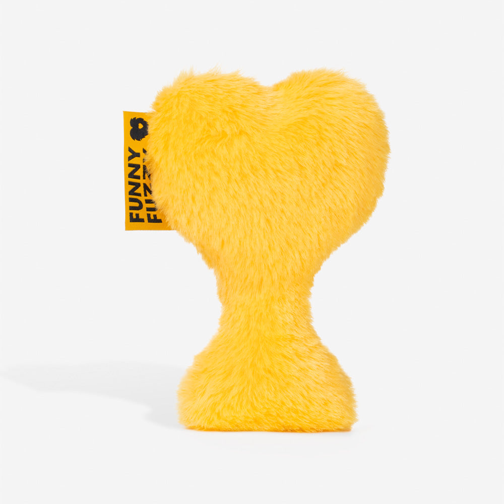 Mother’s Day Plush Squeaky Heart Dog Toy - Best Mum Trophy
