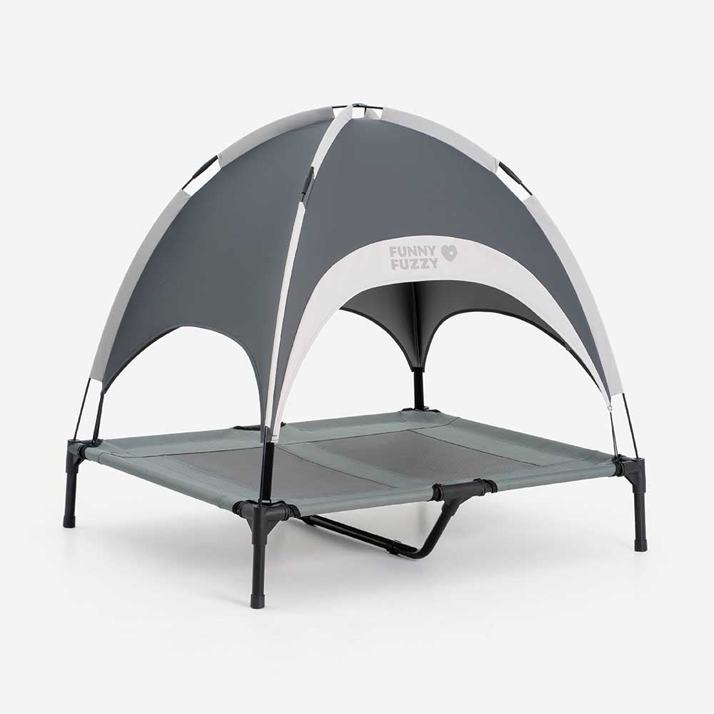 Cama de perros elevado de enfriamiento transpirable multifuncional con dosel - Pawair
