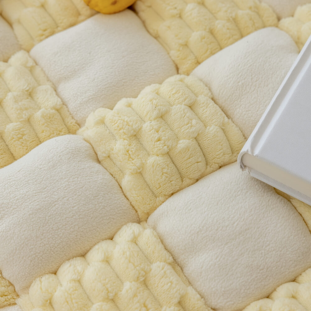 Peluche hecho a mano <tc>Color</tc> Tapete para perros Block, protector de sofá suave y antideslizante