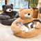 Cute Detachable Cuddle Bear Cat Bed