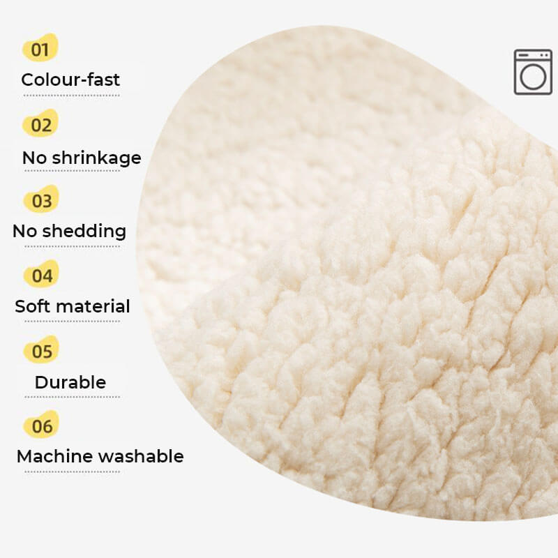 Impermeable gruesa y fuszada Fuzzy Sherpa Fleece Cubierta de sofá sin deslizamiento