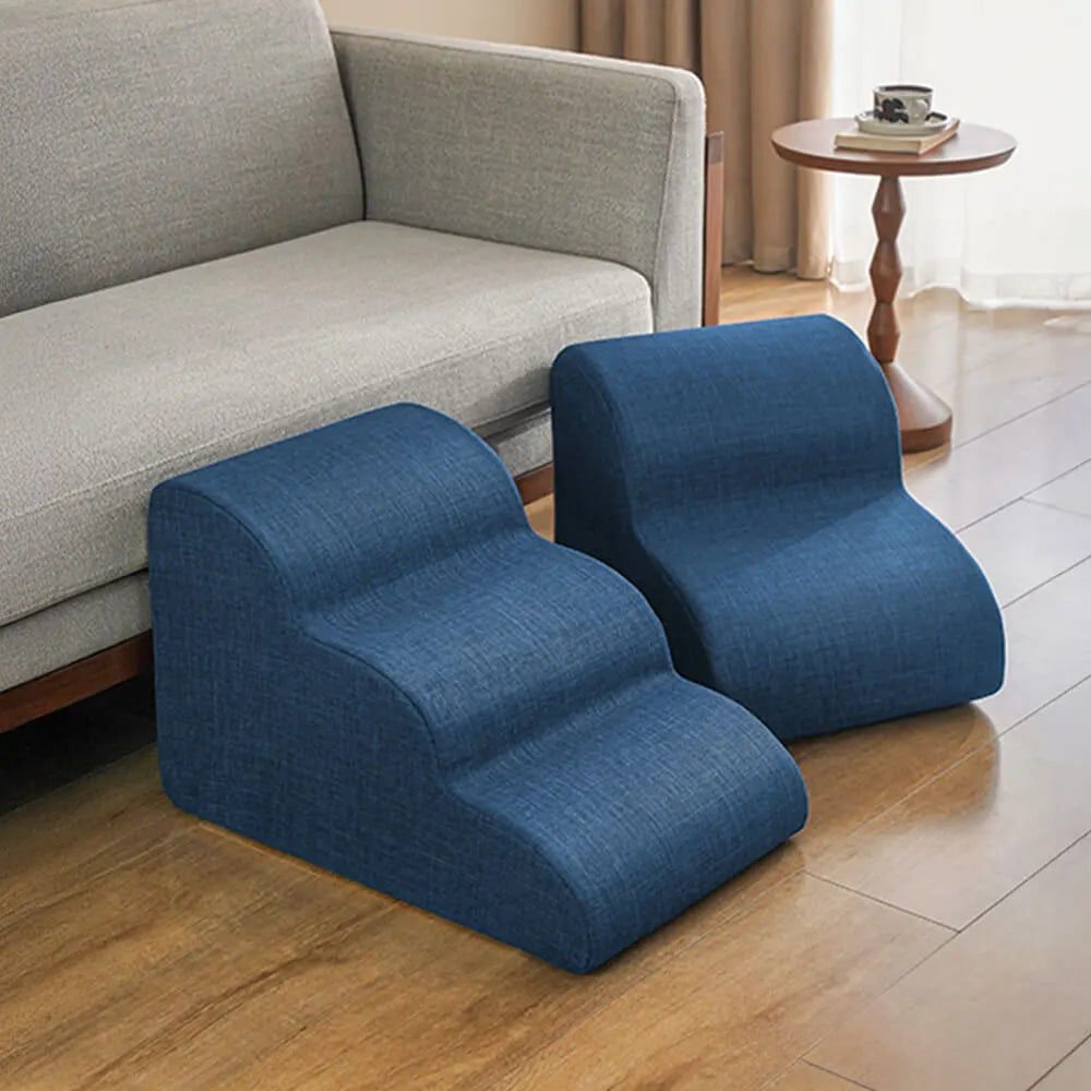 Faux Linen Anti-Scratch Joint Protection Dog Stairs