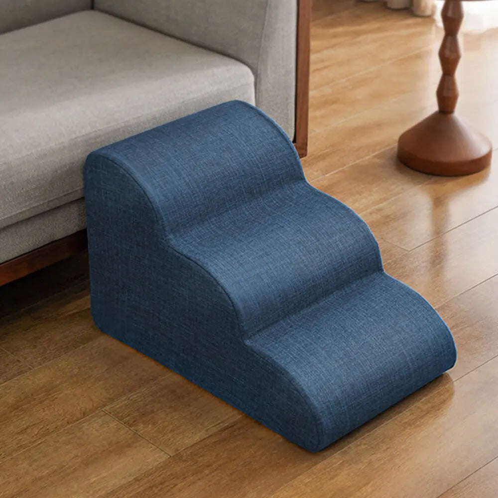 Faux Linen Anti-Scratch Joint Protection Dog Stairs