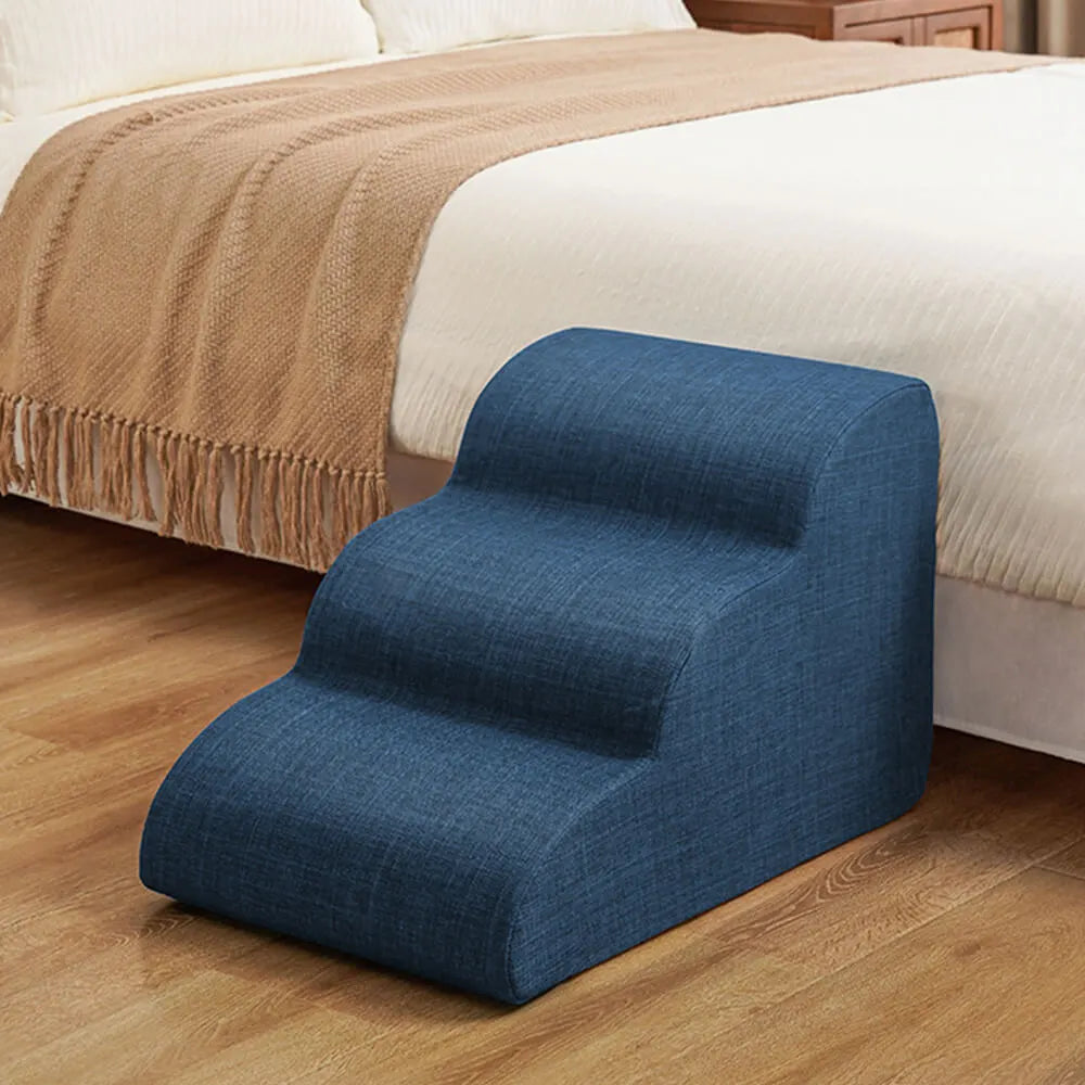 Faux Linen Anti-Scratch Joint Protection Dog Stairs