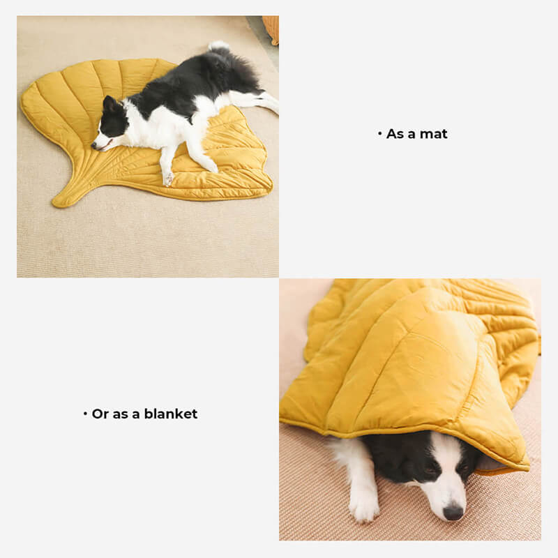 Leaf Shape Dog Blanket - FUNNYFUZZY