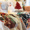 Cubierta de sofá decorativa de punto de punto de Jacquard suave con temas de Navidad