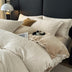 Natural Leaf Embossed Warm Milk Velvet Bed Sheet Set