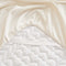 Creamy Milk Velvet Quilted Bed Skirt Set