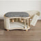 All-Season Modern 2-in-1 Enclosed Wooden Cat House Stool