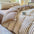 Modern Cozy Style Striped Textured Duvet Cover Bed Sheet Set