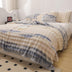 Luxury Gradient Faux Rabbit Fur Soft Blanket Flat Sheet