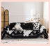 Cute Hand-Drawn Cat Pattern Reversible Chenille Throw Couch Cover