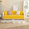 Minimalist All-Season Solid Cotton Geometric Quilted Anti-Slip Couch Cover