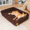 Large Soft Supportive Headrest Orthopedic Dog Sofa Bed - Cloudy Napper