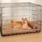 Dual-Sided Faux Leather＆Warm Plush Removable Sponge Dog Mat With Pillow