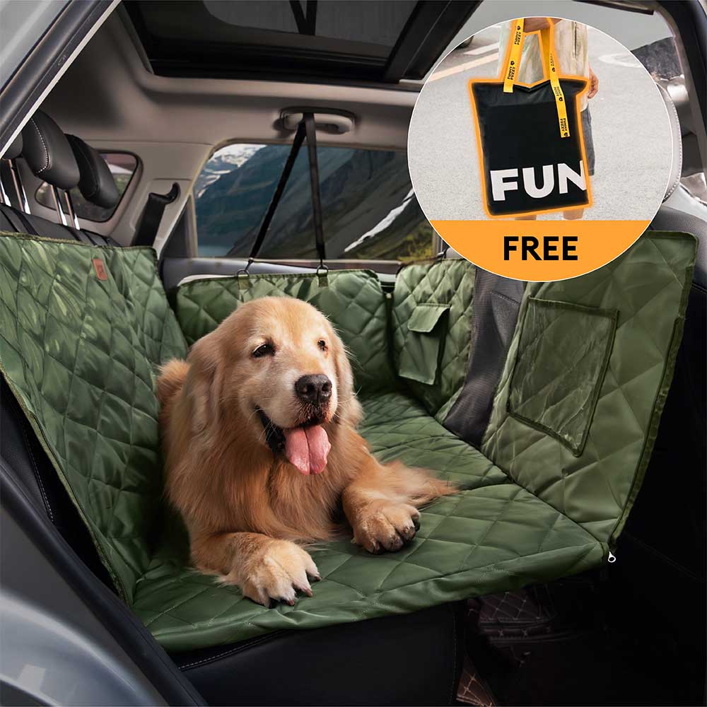 Extensor de assento traseiro para cachorro com cobertura total extra grande para quarto móvel - ideal para viagens e acampamento