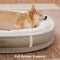 Deluxe Faux Leather & Plush Removable Orthopedic Donut Dog Bed - WarmNest