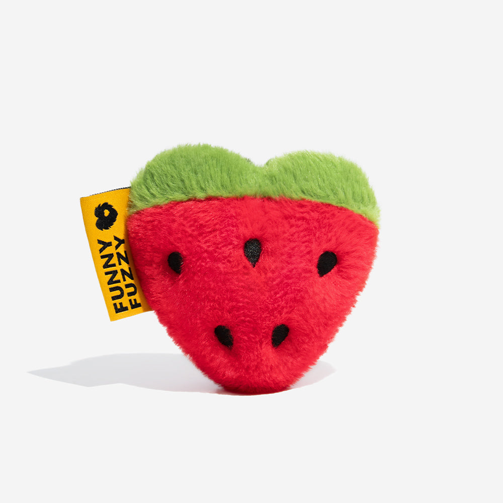 FUNNYFUZZY Summer JuicyBite Plush Squeaky Dog Toy – Watermelon