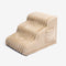 2 in 1 Fluffy Plush Sponge Detachable Pet Stair＆Bed - CreamyRamp