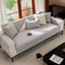 Minimalist Waterproof Wheat Stripe Design Chenille Couch Cover