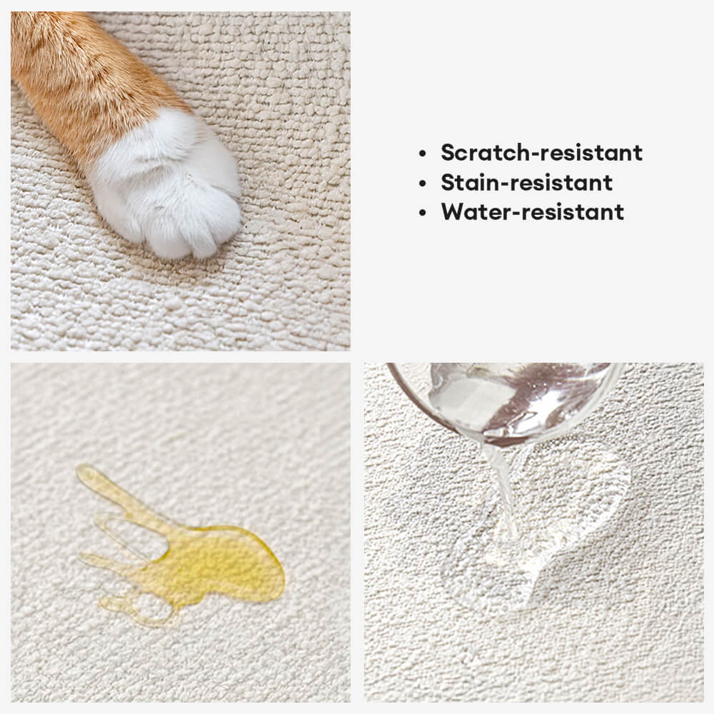 Waterproof Teddy Fleece Non-Slip Straight Couch Cover