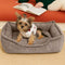 All-Season Cozy Durable Corduroy Dog Sofa Bed for Small & Medium Dogs