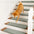 Solid Color Plush Stair Protectors Non-Slip Tape Free Carpet Stair Treads