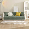 Minimalist All-Season Solid Cotton Geometric Quilted Anti-Slip Couch Cover