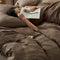 Wavy Jacquard Percale Cotton Duvet Cover Bed Sheet Set