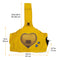 Heart-Shaped Mesh Breathable Canvas Cat Carrier Bag
