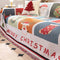 Cubierta de sofá decorativa de punto de punto de Jacquard suave con temas de Navidad
