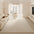 Creamy Striped Minimalist Modern Cashmere Rug