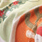 Cubierta de sofá decorativa de punto de punto de Jacquard suave con temas de Navidad