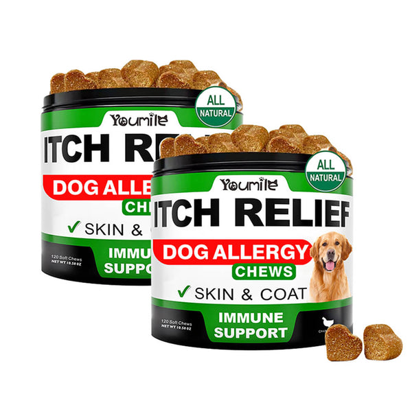 Allergy Relief Soft Chews for Dogs - Soothing Itching and Enhancing Immune Support