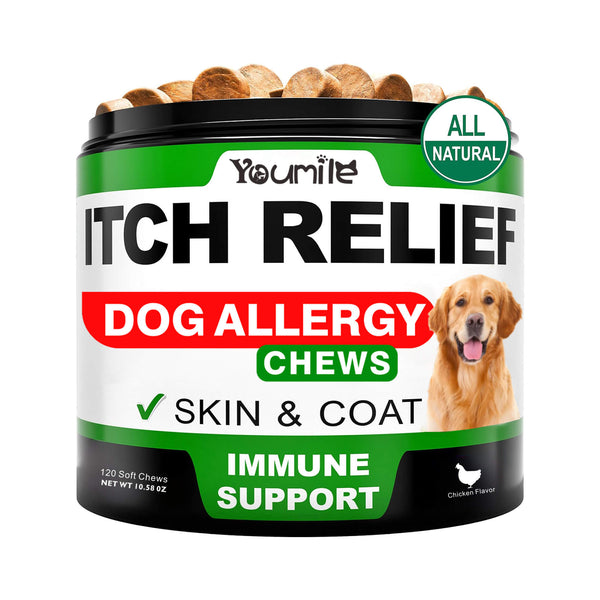 Allergy Relief Soft Chews for Dogs - Soothing Itching and Enhancing Immune Support