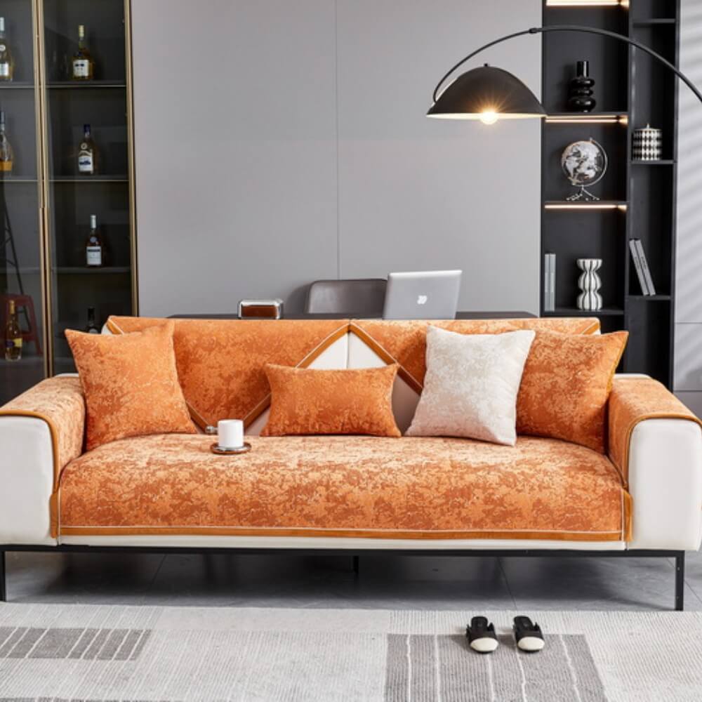 Chenille Wear-Resistant Anti-Scratch Sofa Anti-Slip Protection Couch Cover