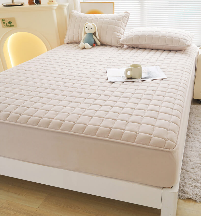 Comfort Encased Waterproof Fitted Sheet Mattress Cover