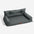 Luxe Faux Leather Foldable Orthopedic Large Dog Bed - CoreLounge
