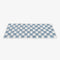 Cream-colored Large Plaid Square Fuzzy Pet Dog Mat Bed Couch Cover
