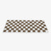 Cream-colored Large Plaid Square Fuzzy Pet Dog Mat Bed Couch Cover