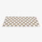 Cream-colored Large Plaid Square Fuzzy Pet Dog Mat Bed Couch Cover