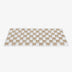 Cream-colored Large Plaid Square Fuzzy Pet Dog Mat Bed Couch Cover