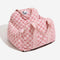 Vintage Heart Checkerboard Dog Car Seat Bed