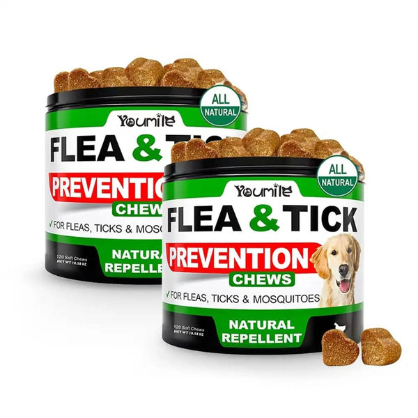 Dog Flea and Tick Treatment Chewable Supplement - Chicken Flavor